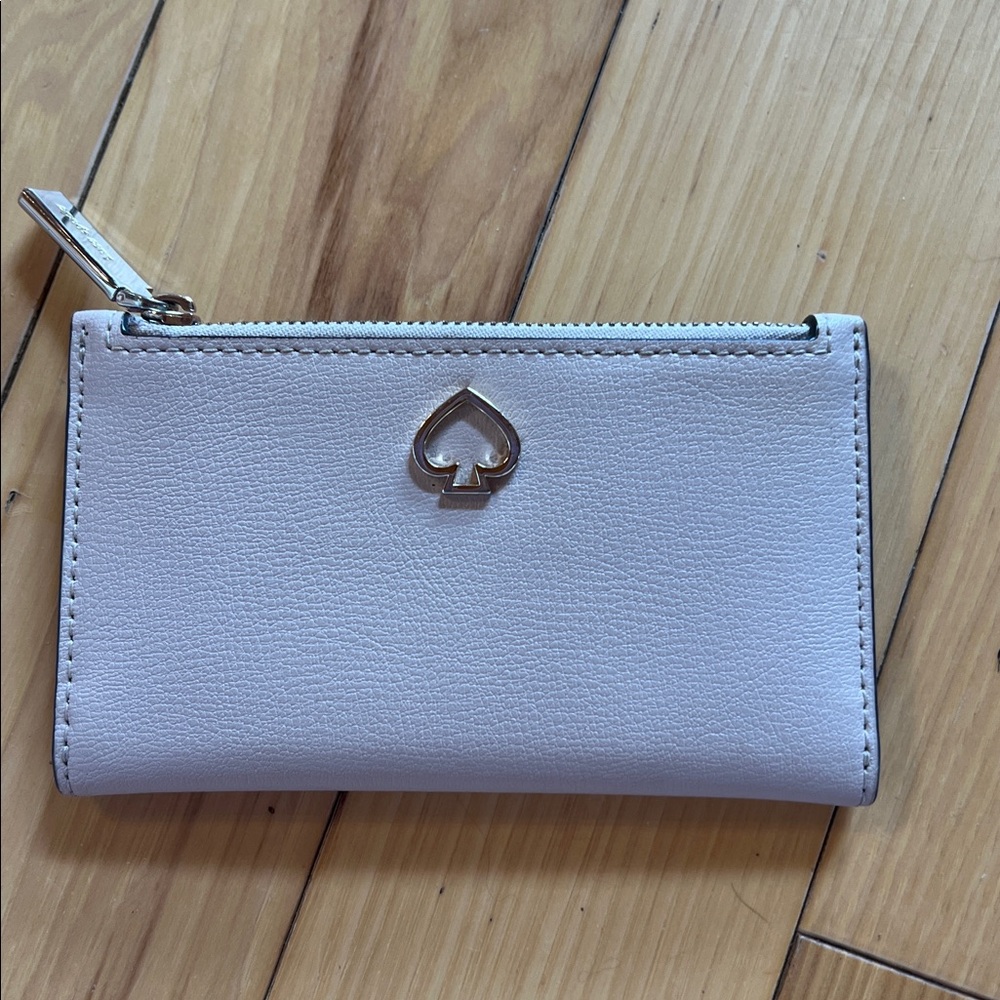 Kate spade snap pink wallet gold hardware